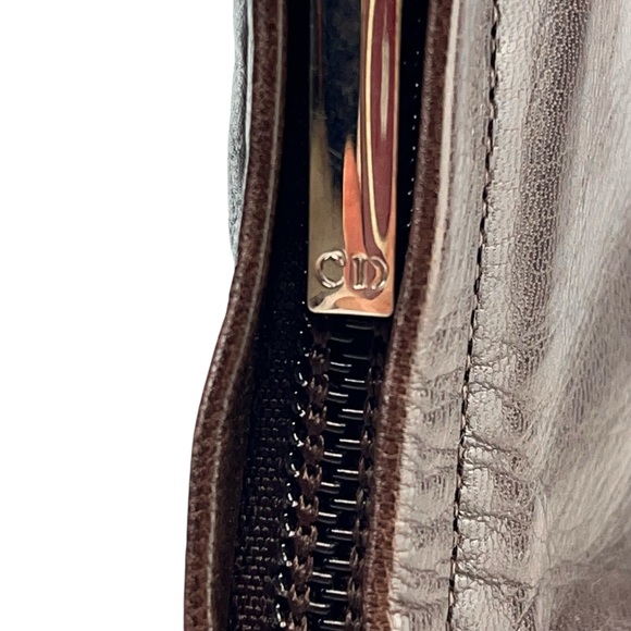 Dior John Galliano Leather Studded Pointed Toe Ankle Boots EU 38 Chocolate Brown - Picture 8 of 11